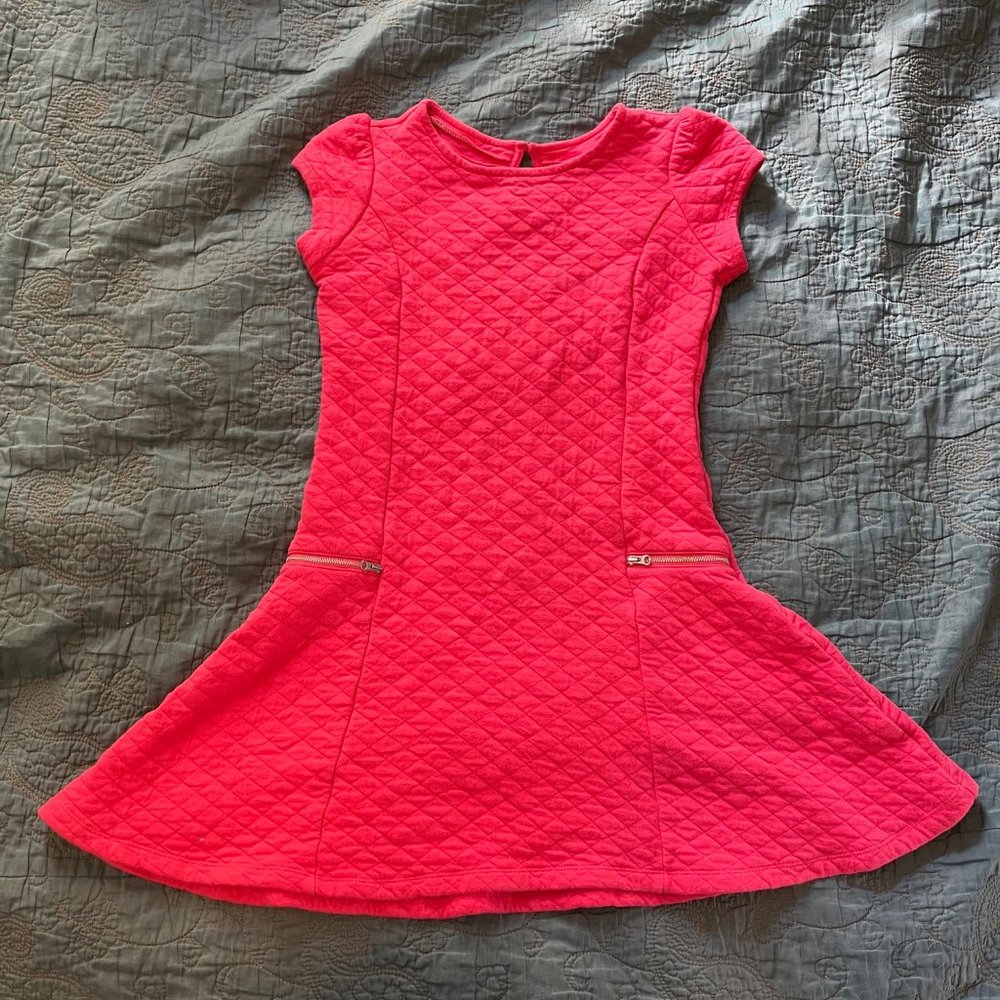 Quilted Puff Sleeve Dress